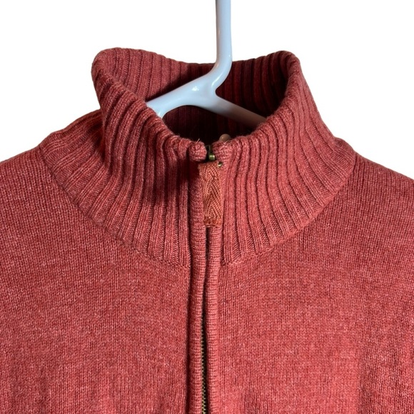 Life Is Good Embroidered Lambswool Full-Zip Sweater Jacket • Medium - Picture 3 of 7